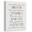 Braver Stronger Smarter Typography Art – Motivational Wall Decor