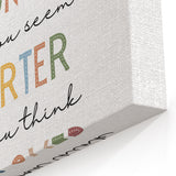 Braver Stronger Smarter Typography Art – Motivational Wall Decor