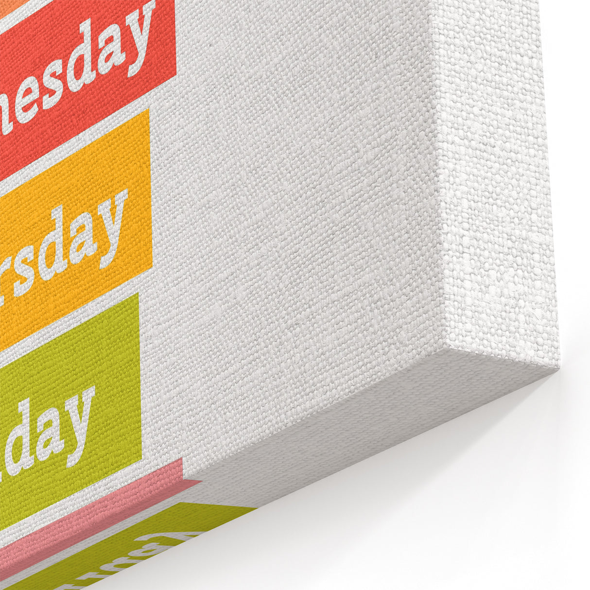 Days of the Week Learning Wall Art - Kids Educational Poster