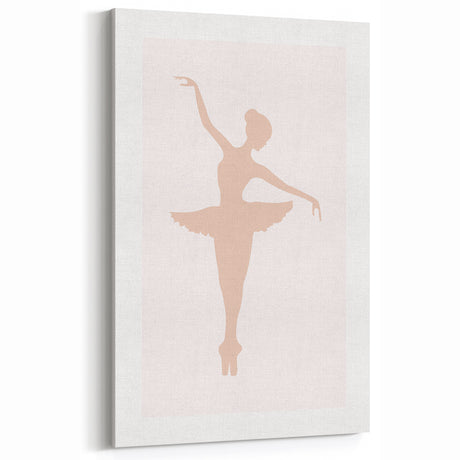 Girls Bedroom Art - Elegant Ballet Dancer Silhouette Print