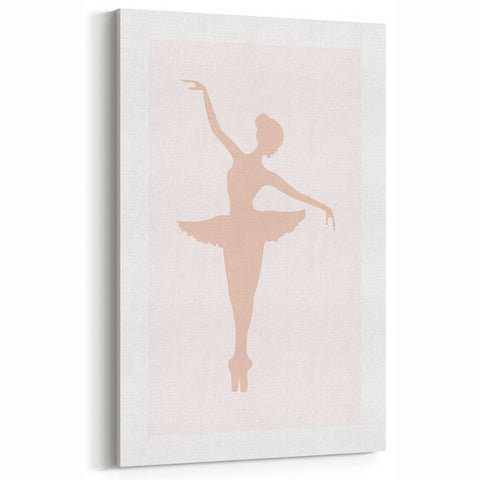 Girls Bedroom Art - Elegant Ballet Dancer Silhouette Print