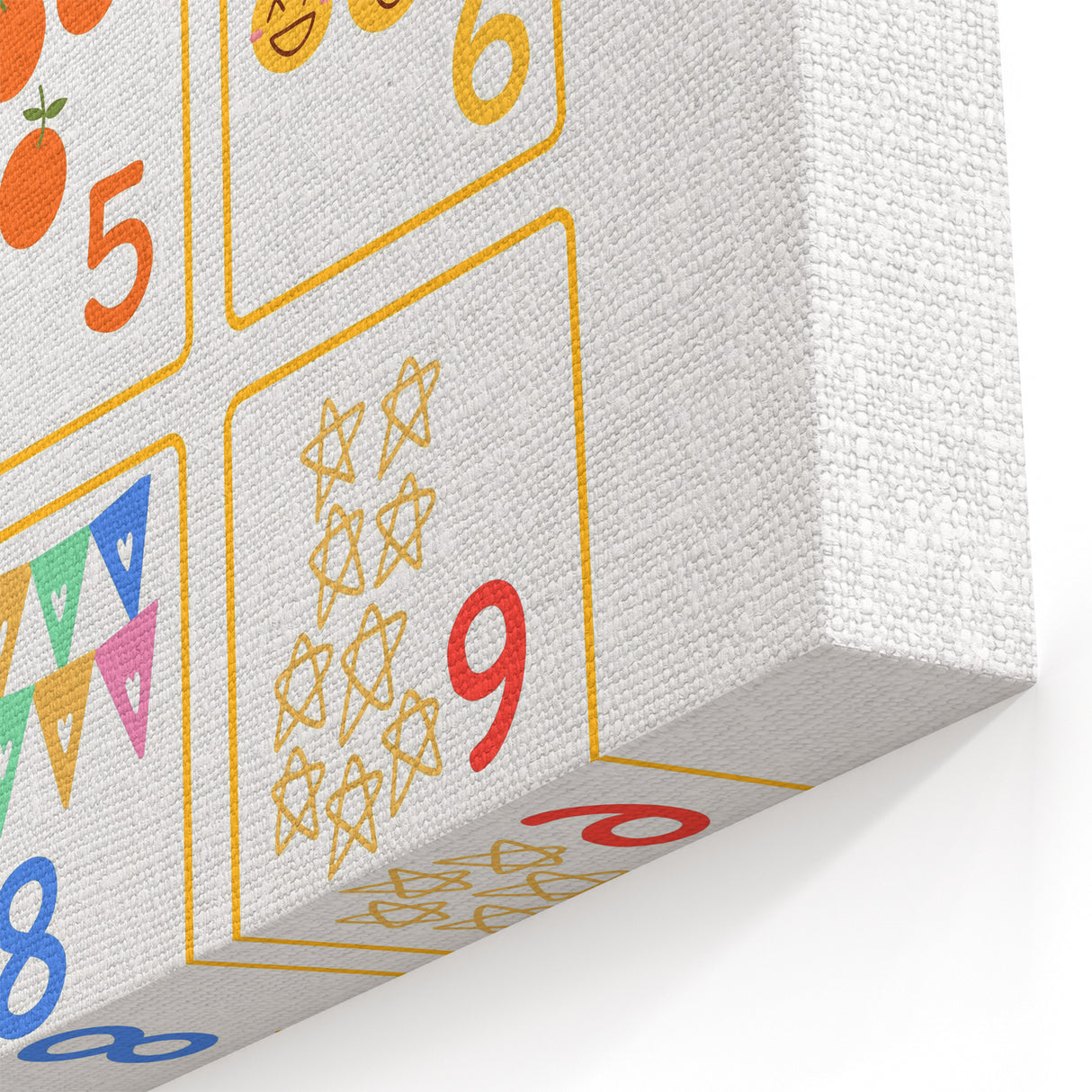 Counting to 10 Learning Wall Art - Kids Educational Number Poster
