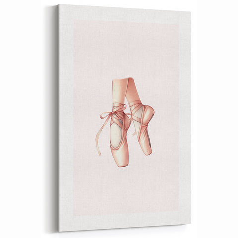 Ballet Pointe Shoes Kids Room Print - Girls Bedroom Wall Art