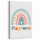 Playroom Rainbow Wall Art - Kids Educational Playroom Decor
