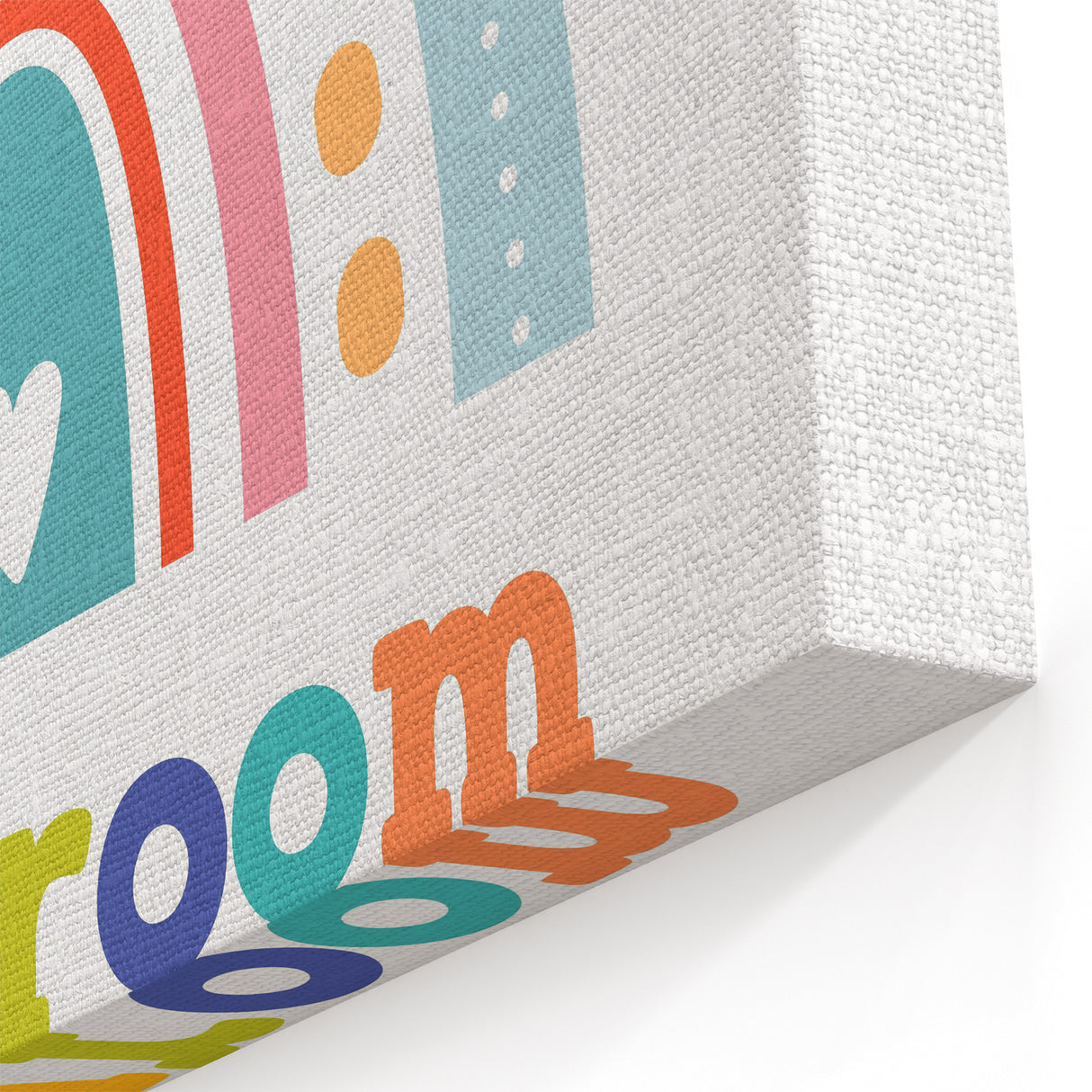 Playroom Rainbow Wall Art - Kids Educational Playroom Decor