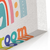 Playroom Rainbow Wall Art - Kids Educational Playroom Decor