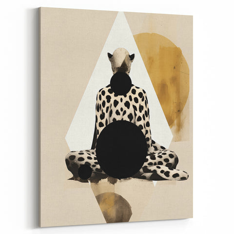Elegant Dining Room Art Prints – Surreal Abstract Cheetah Design