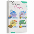 The Four Seasons - Kids Educational Wall Art Learning Print