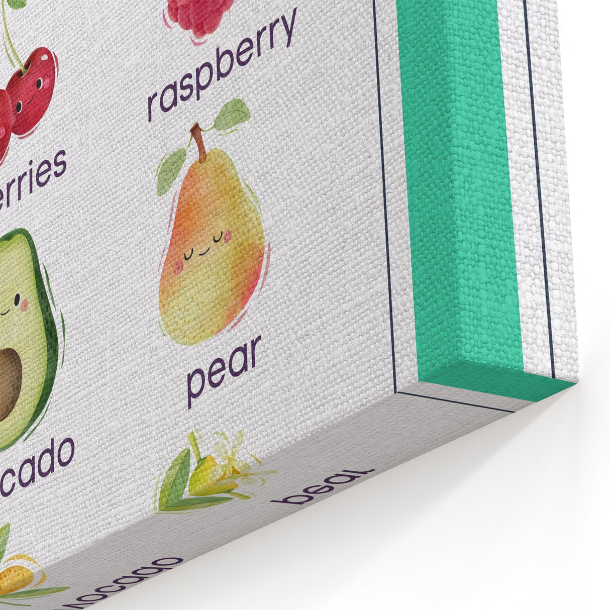 Fruits Chart - Kids Educational Wall Art Healthy Eating Print