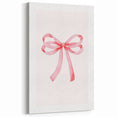 Delicate Pink Ribbon Bow Print - Girls Bedroom Wall Art