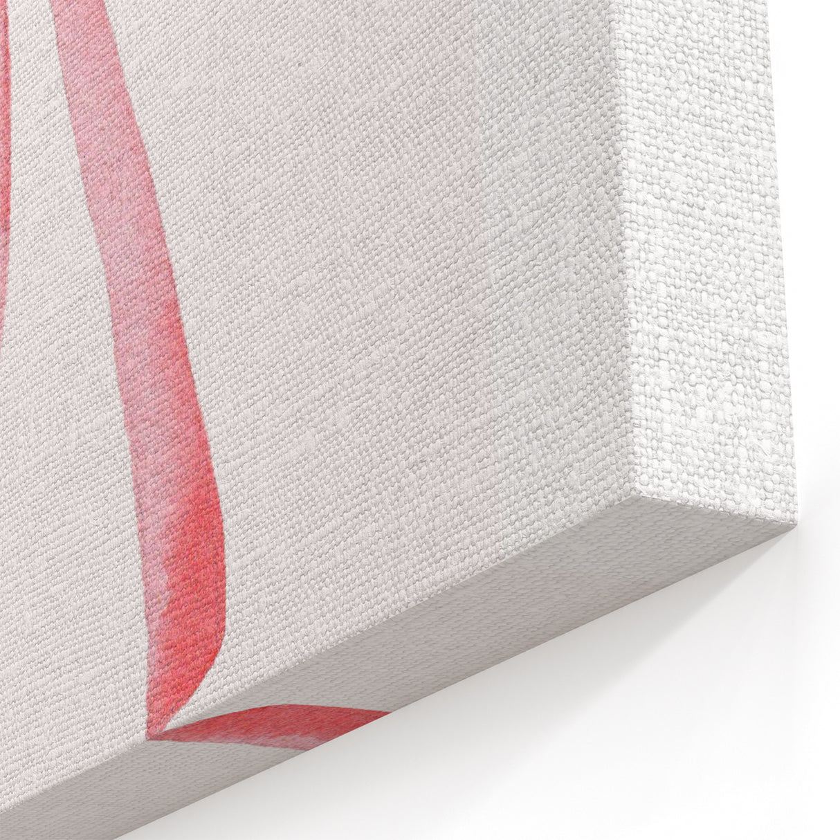 Delicate Pink Ribbon Bow Print - Girls Bedroom Wall Art