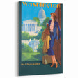 Vintage Travel Poster - Washington D.C. | Retro Railroad Art