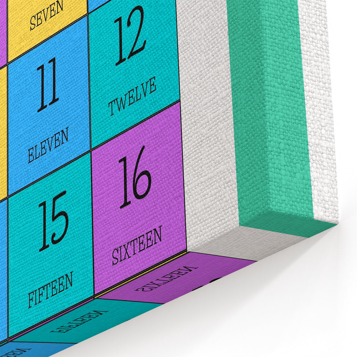 Number Chart - Kids Educational Wall Art Counting Learning Print
