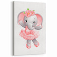 Ballet Elephant Watercolor Print - Playroom Wall Art for Kids
