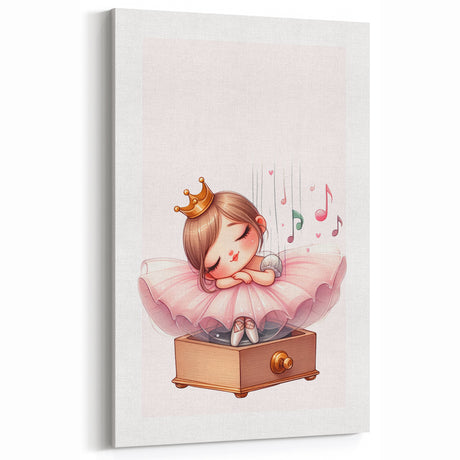 Musical Ballerina Princess Print - Nursery Wall Art