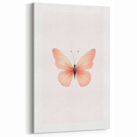 Soft Pastel Butterfly Print - Children's Wall Decor