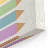 Kids Educational Wall Art - Color Learning Chart for Kids' Rooms