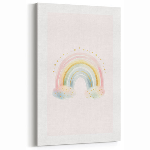 Watercolor Rainbow Print for Kids Room - Girls Room Wall Art