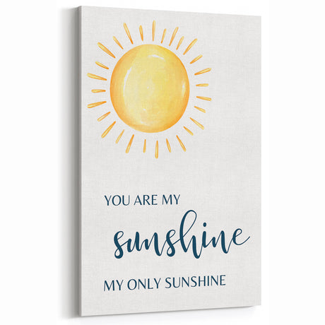 You Are My Sunshine Print - Nursery Wall Art for Kids