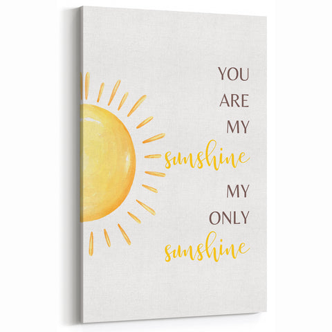 You Are My Sunshine Print - Children's Wall Decor