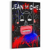 Bold Pop Art Wall Art – Graffiti-Inspired Jean-Michel Basquiat Canvas