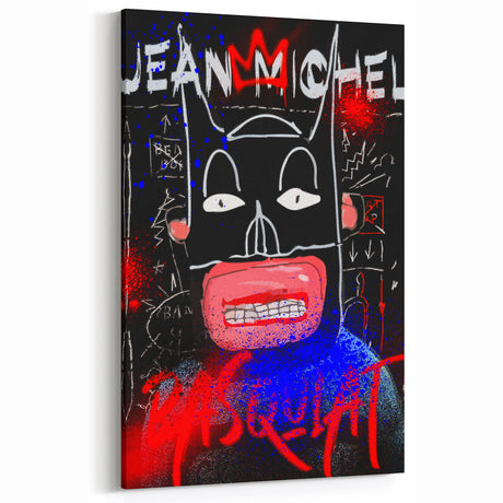 Bold Pop Art Wall Art – Graffiti-Inspired Jean-Michel Basquiat Canvas