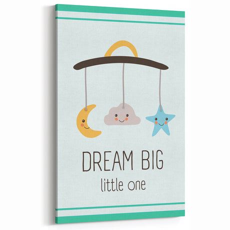 Educational Nursery Wall Decor - Dream Big Little One Print