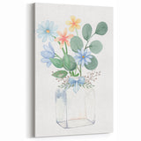 Watercolor Floral Vase Print - Girls Bedroom Art