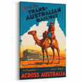 Vintage Trans-Australian Railway Poster – Classic Travel Art Print
