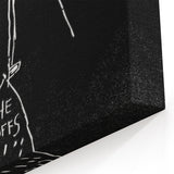 Raw Pop Art Wall Art – Jean-Michel Basquiat Graffiti Canvas Print