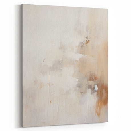 Contemporary Dining Art Pieces – Neutral Abstract Canvas Print
