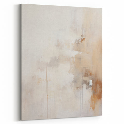 Contemporary Dining Art Pieces – Neutral Abstract Canvas Print