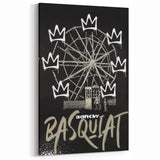 Basquiat-Inspired Pop Art Wall Art – Graffiti Ferris Wheel Canvas