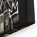 Basquiat-Inspired Pop Art Wall Art – Graffiti Ferris Wheel Canvas