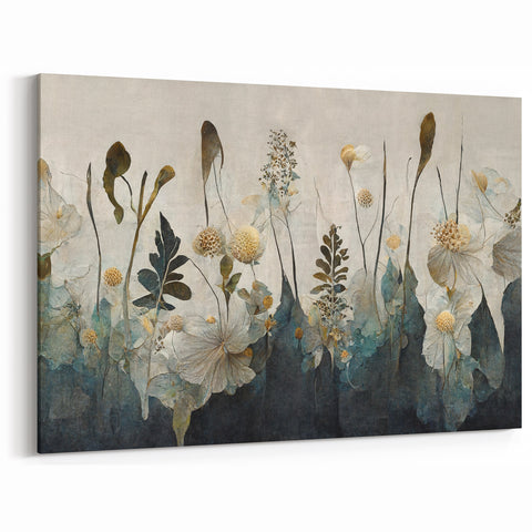 Elegant Botanical Living Room Wall Art – Nature Canvas Print