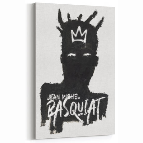 Modern Pop Art Wall Art - Bold Black and White Canvas Print