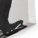 Modern Pop Art Wall Art - Bold Black and White Canvas Print