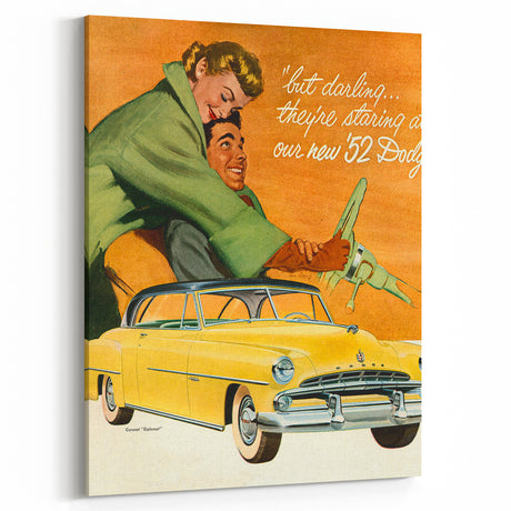 Retro Dodge Car Wall Art - Vintage Prints for Classic Decor