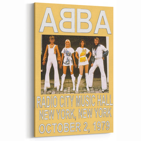 Retro ABBA Concert Poster – Vintage Print for Retro Wall Art