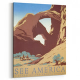 Vintage See America Travel Poster – Retro National Park Art