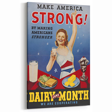 Retro Dairy Month Poster Art - Vintage Prints for Classic Decor