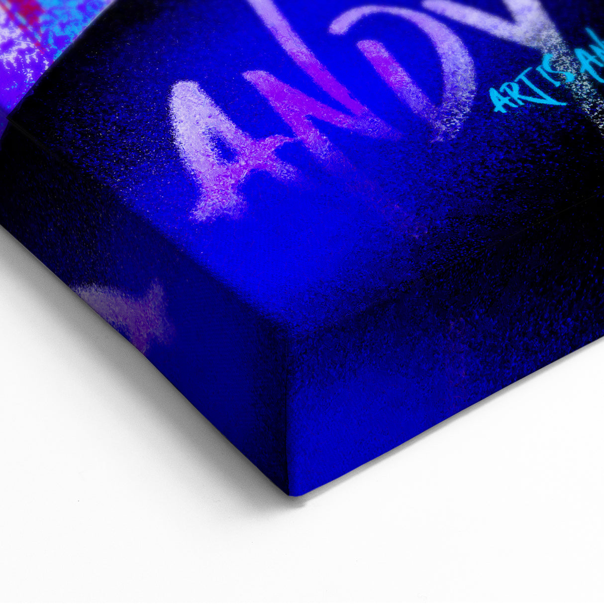 Urban Chic Pop Art Wall Art – Bold Blue, Red, and Black Canvas