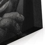 Urban Chic Pop Art Wall Art – Bold Black, White, and Yellow Canvas