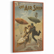 Vintage Airship Poster – Retro Musical Comedy Travel Art