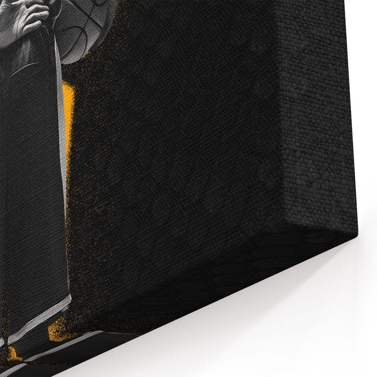Urban Chic Pop Art Wall Art – Bold Black, Yellow, and White Canvas