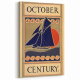 Vintage Sailing Travel Poster – Retro Nautical October Art