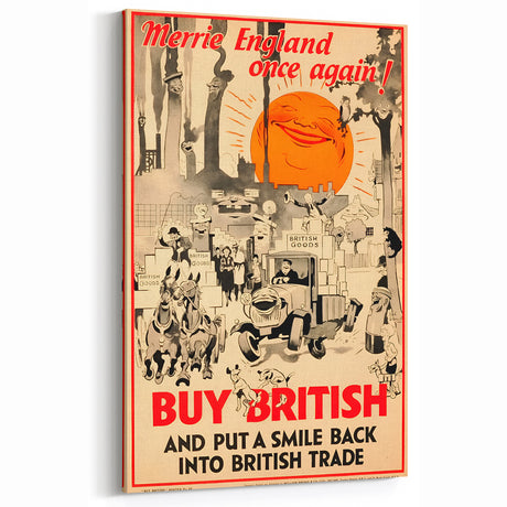 Retro Buy British Poster Art - Vintage Prints for Classic Decor