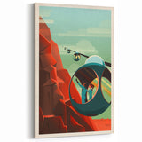 Vintage Cable Car Adventure Poster – Retro Scenic Travel Art