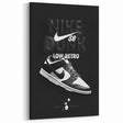 Nike Dunk SB Low Retro Pop Art Wall Art – Bold Black & White Canvas