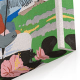 Vintage Bermuda Travel Poster – Retro Couple with Umbrella Art